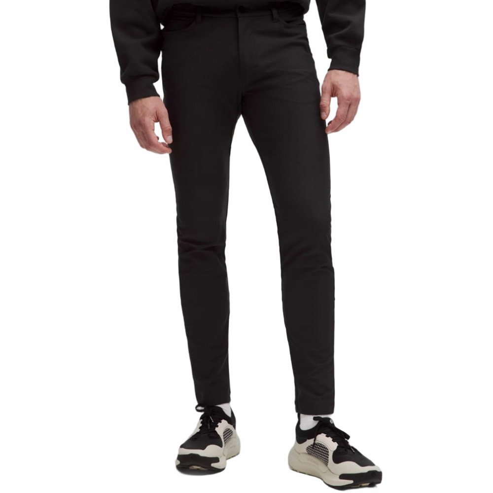 Lululemon Athletica Lulu ABC Skinny Fit 28x34 Men Thin Lean Tall Black Pants